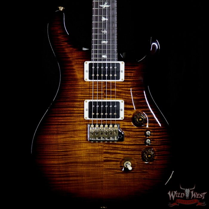PRS Core 10 Top 35th Anniversary Custom 24 Cu24-08 Black Gold Burst Flame Maple Top Rosewood Fingerboard - Image 2