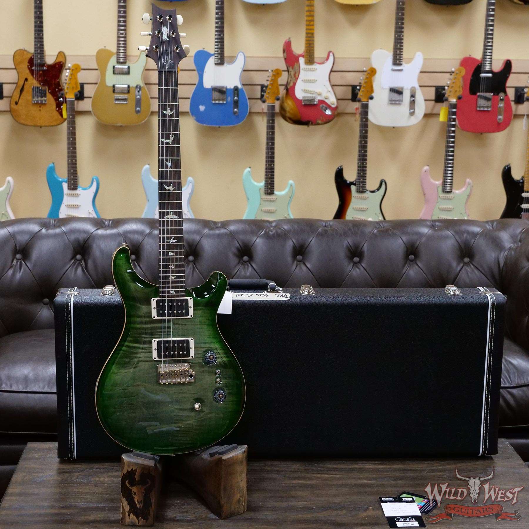 prs-35thcu24-trampasgreenburst-306520-d1__wwg.jpg Paul Reed Smith PRS Core 35th Anniversary Custom 24 Trampas Green Burst - Image 6