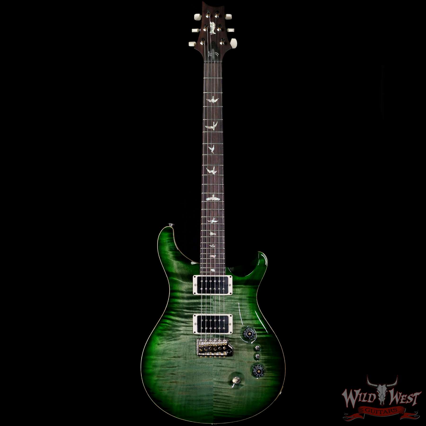 prs-35thcu24-trampasgreenburst-306520-f__wwg.jpg Paul Reed Smith PRS Core 35th Anniversary Custom 24 Trampas Green Burst - Image 3