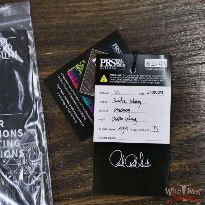 Paul Reed Smith PRS Bolt-On Series Dustie Waring Signature CE 24 Floyd Rose FR Maple Board Burnt Amber Smokeburst 7.45 LBS - Image 11