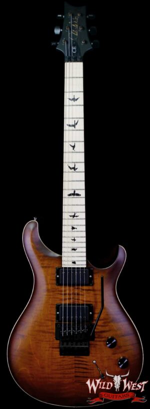 Paul Reed Smith PRS Bolt-On Series Dustie Waring Signature CE 24 Floyd Rose FR Maple Board Burnt Amber Smokeburst 7.45 LBS