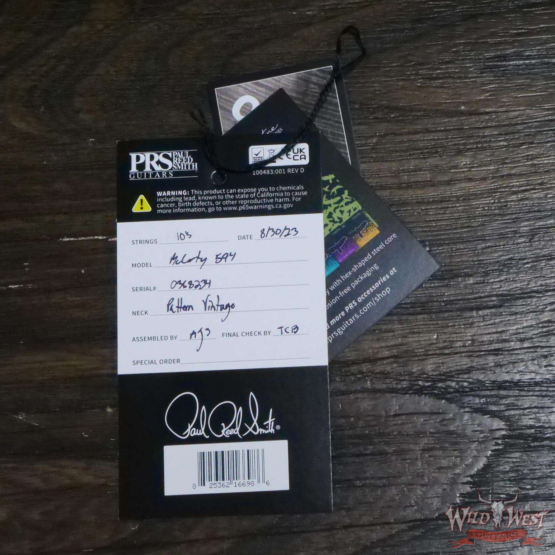 prs-368234-d7__wwg.jpg Paul Reed Smith PRS Core Series McCarty 594 Rosewood Fingerboard Charcoal 7.70 LBS - Image 12