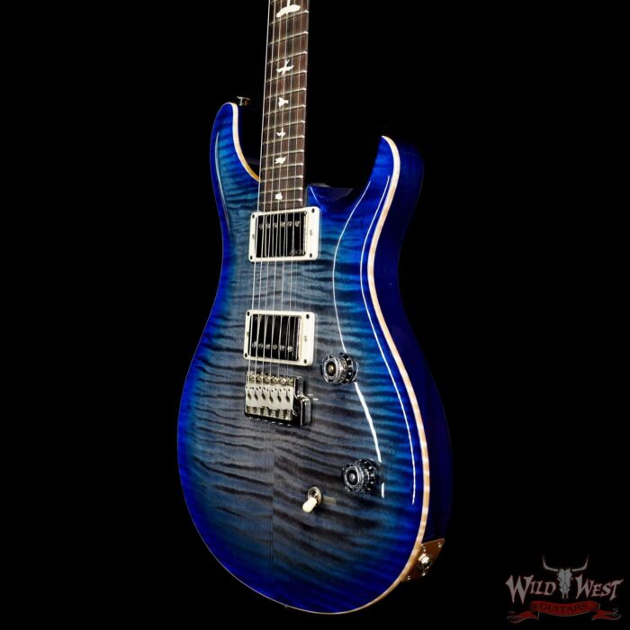 Paul Reed Smith PRS Wild West Guitars Special Run CE 24 Painted Black Neck 57/08 Covered Pickups Faded Grey Black Blue Burst 7.45 LBS - Image 2