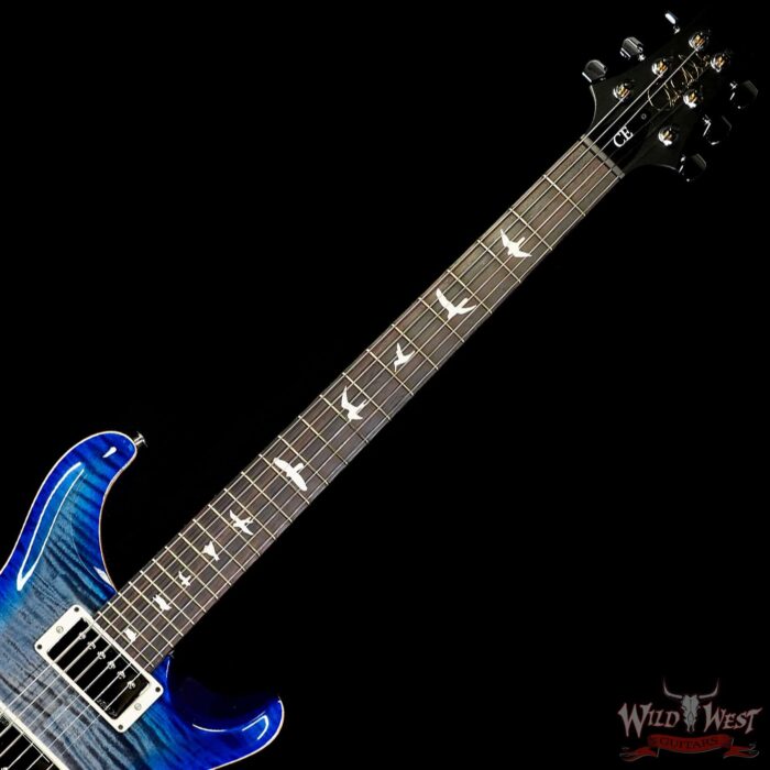 Paul Reed Smith PRS Wild West Guitars Special Run CE 24 Painted Black Neck 57/08 Covered Pickups Faded Grey Black Blue Burst 7.45 LBS - Image 4