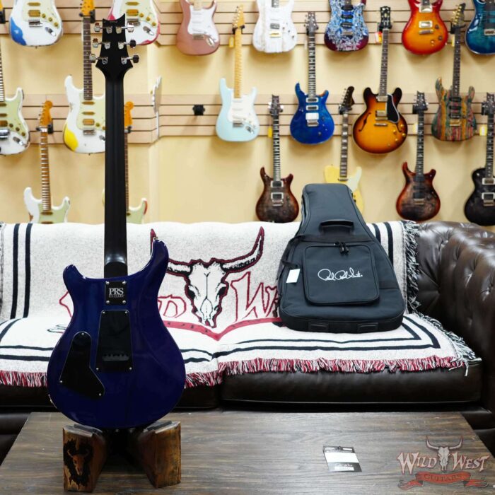 Paul Reed Smith PRS Wild West Guitars Special Run CE 24 Painted Black Neck 57/08 Covered Pickups Faded Grey Black Blue Burst 7.45 LBS - Image 9