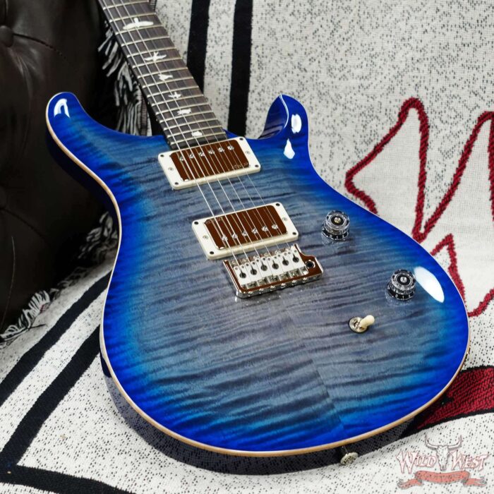 Paul Reed Smith PRS Wild West Guitars Special Run CE 24 Painted Black Neck 57/08 Covered Pickups Faded Grey Black Blue Burst 7.45 LBS - Image 6
