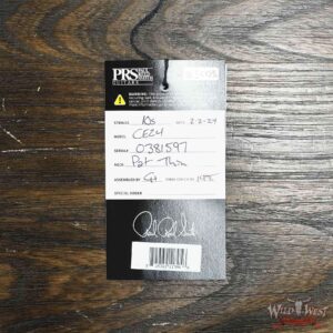 Paul Reed Smith PRS Wild West Guitars Special Run CE 24 Painted Black Neck 57/08 Covered Pickups Eriza Verde 7.95 LBS - Image 11