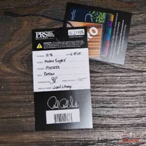 Paul Reed Smith PRS Wood Library 10 Top Quilt Modern Eagle V ME5 Flame Maple Neck Brazilian Rosewood Board Charcoal Cherry Burst 8.30 LBS (US Only / No International Shipping) - Image 12