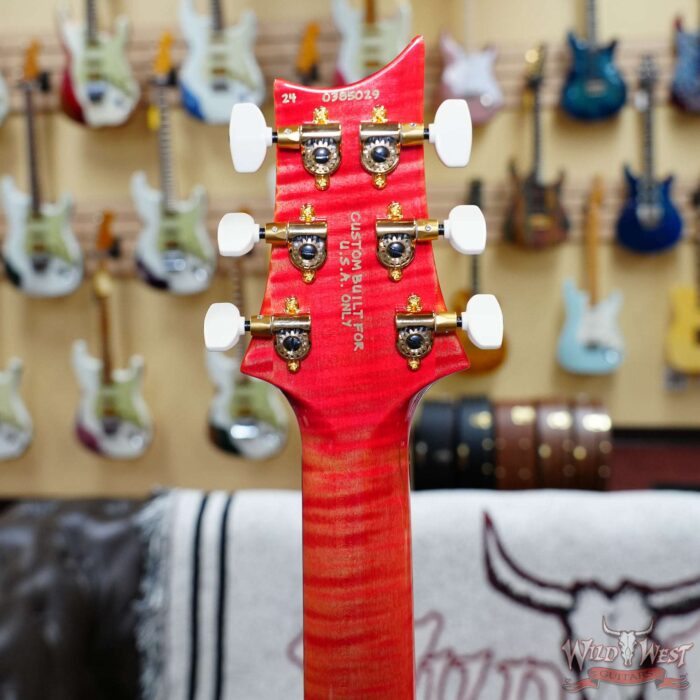 PRS Wild West Guitars 25th Anniversary Limited Run Wood Library Artist Package Custom 24 Piezo Salmon (Private Stock Color) 8.00 LBS (US Only / No International Shipping) - Image 11