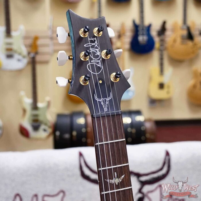 PRS Wild West Guitars 25th Anniversary Limited Run Wood Library Artist Package Custom 24 Piezo Laguna (Private Stock Color) 8.35 LBS (US Only / No International Shipping) - Image 7