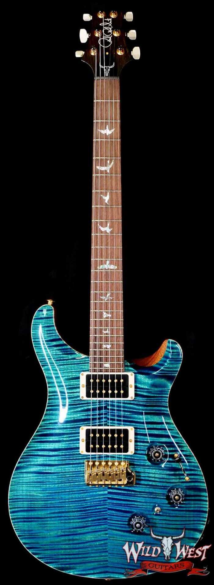 PRS Wild West Guitars 25th Anniversary Limited Run Wood Library Artist Package Custom 24 Piezo Laguna (Private Stock Color) 8.35 LBS (US Only / No International Shipping) - Image 1