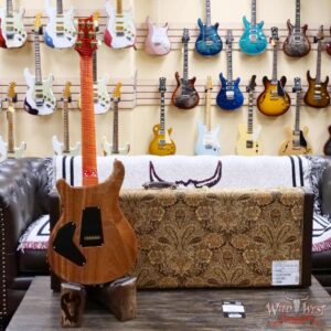 PRS Wild West Guitars 25th Anniversary Limited Run Wood Library Artist Package Custom 24 Piezo Salmon (Private Stock Color) 8.25 LBS (US Only / No International Shipping) - Image 9