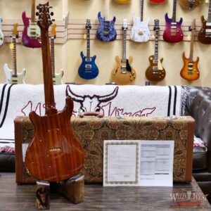 Paul Reed Smith PRS Private Stock #11318 Custom 24 Spalted Maple Top Natural with Dark Cherry Glow 7.65 LBS - Image 9