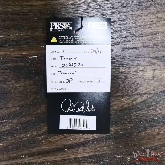 Paul Reed Smith PRS Mark Tremonti Signature Model with Tremolo Charcoal Cherry Sunburst 8.35 LBS - Image 12
