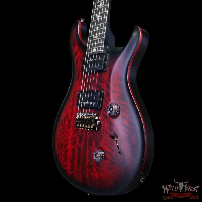 Paul Reed Smith PRS 40th Anniversary Custom 24 Satin Limited Edition Fire Smokeburst (Stained Binding) 7.70 lbs - Image 2