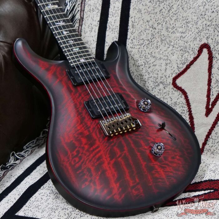 Paul Reed Smith PRS 40th Anniversary Custom 24 Satin Limited Edition Fire Smokeburst (Stained Binding) 7.70 lbs - Image 7