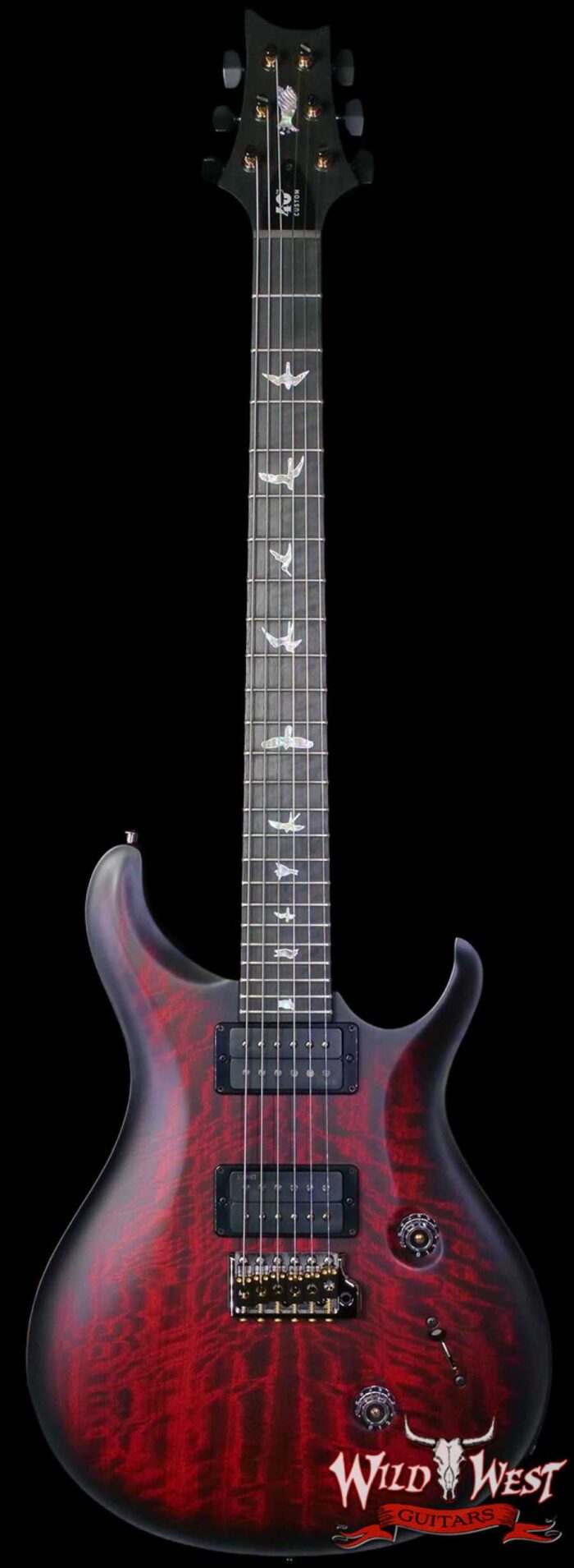 Paul Reed Smith PRS 40th Anniversary Custom 24 Satin Limited Edition Fire Smokeburst (Stained Binding) 7.70 lbs - Image 1