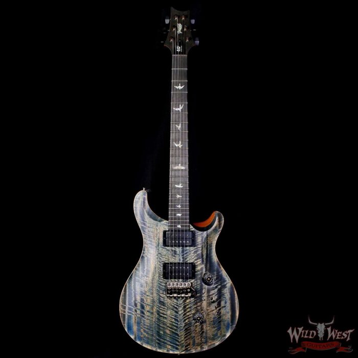 Paul Reed Smith PRS 40th Anniversary Custom 24 Satin Limited Edition Faded Whale Blue (Natural Back) 7.20 lbs - Image 3