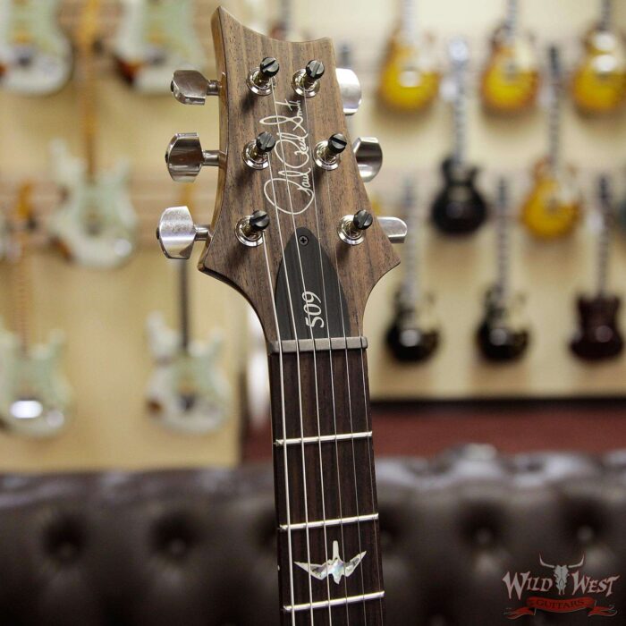 Paul Reed Smith PRS 509 Flame Maple Top Rosewood Board Trampas Green Tobacco Burst Natural Back - Image 7