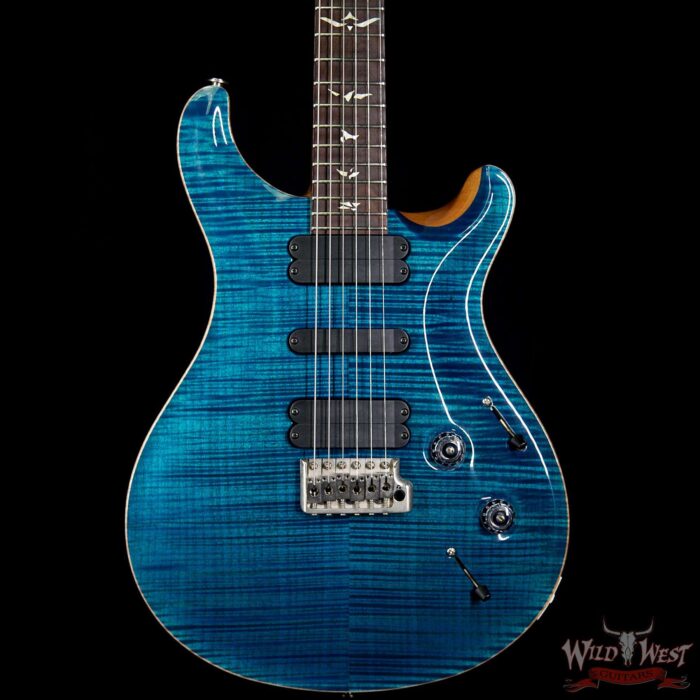 2005 PRS Artist Package 513 Flame top Brazilian Rosewood Neck Aquamarine - Image 3
