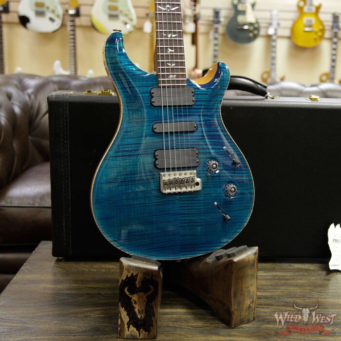 2005 PRS Artist Package 513 Flame top Brazilian Rosewood Neck Aquamarine - Image 13
