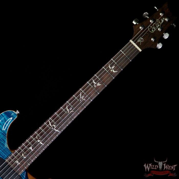 2005 PRS Artist Package 513 Flame top Brazilian Rosewood Neck Aquamarine - Image 8