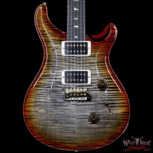 PRS Artist Package Custom 24 Flame Maple Top and Neck Ebony Fretboard Burnt Maple Leaf - Image 3