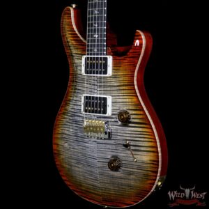 PRS Artist Package Custom 24 Flame Maple Top and Neck Ebony Fretboard Burnt Maple Leaf - Image 2