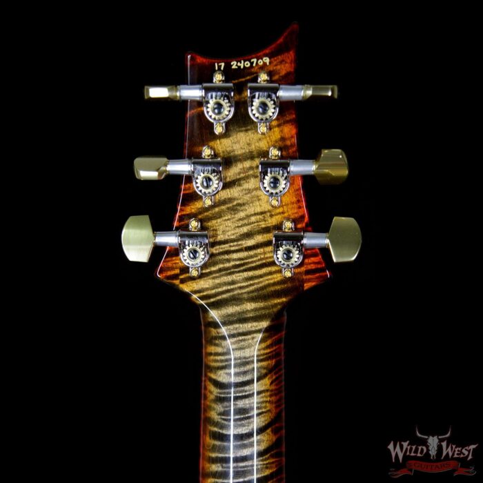 PRS Artist Package Custom 24 Flame Maple Top and Neck Ebony Fretboard Burnt Maple Leaf - Image 10