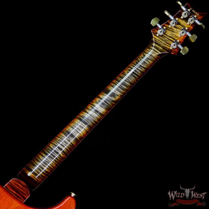 PRS Artist Package Custom 24 Flame Maple Top and Neck Ebony Fretboard Burnt Maple Leaf - Image 11