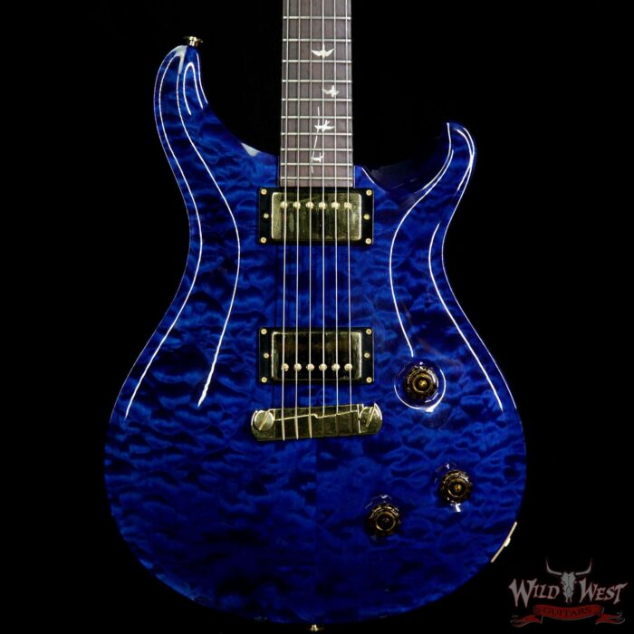 2007 PRS 20th Anniversary Artist Package Quilt Top Custom 22 Brazilian Rosewood Fingerboard Royal Blue - Image 3