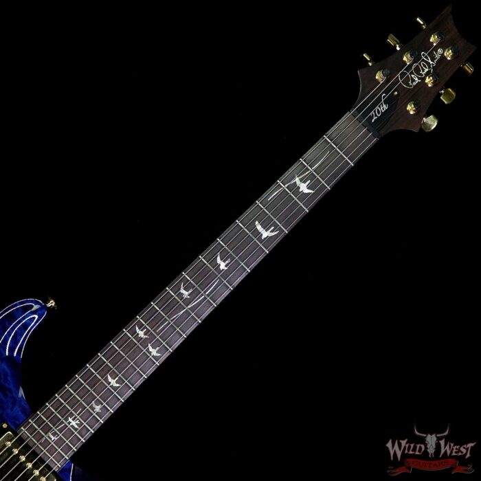 2007 PRS 20th Anniversary Artist Package Quilt Top Custom 22 Brazilian Rosewood Fingerboard Royal Blue - Image 5