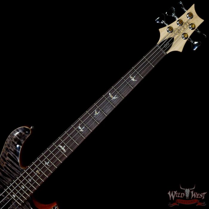 Paul Reed Smith PRS Core Grainger 5-String Bass Flame Maple Top Rosewood Fingerboard Charcoal - Image 4