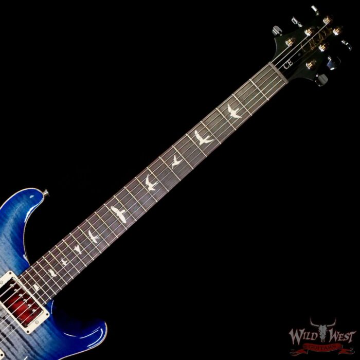 Paul Reed Smith PRS Wild West Guitars Special Run CE 24 Painted Black Neck 57/08 Covered Pickups Faded Grey Black Blue Burst 7.65 LBS - Image 4
