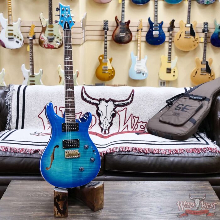 Paul Reed Smith PRS SE Custom 24 Semi-Hollow Piezo Lake Blue 6.90 LBS - Image 5