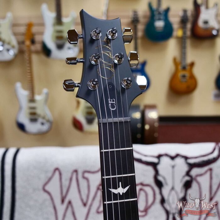 Paul Reed Smith PRS Wild West Guitars Special Run CE 24 Painted Black Neck 57/08 Covered Pickups Faded Grey Black Blue Burst 7.65 LBS - Image 7