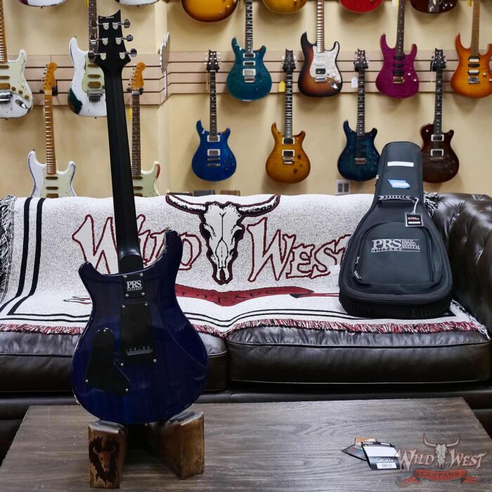 Paul Reed Smith PRS Wild West Guitars Special Run CE 24 Painted Black Neck 57/08 Covered Pickups Faded Grey Black Blue Burst 7.65 LBS - Image 8