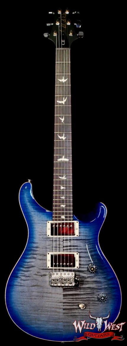 Paul Reed Smith PRS Wild West Guitars Special Run CE 24 Painted Black Neck 57/08 Covered Pickups Faded Grey Black Blue Burst 7.65 LBS