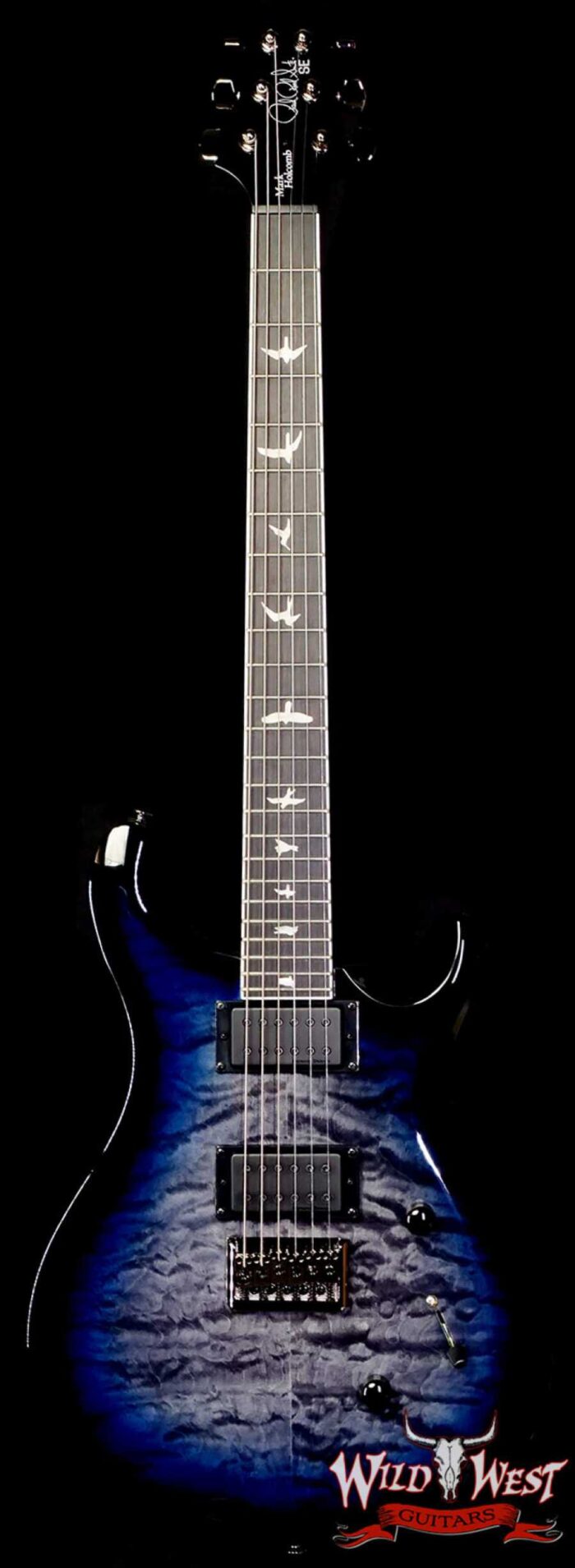 2025 Paul Reed Smith PRS SE Series Mark Holcomb Signature Model 6-String Holcomb Blue Burst 7.70 LBS - Image 1