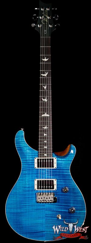 PRS Wild West Guitars Special Run CE 24 Flame Top Painted Neck 57/08 Pickups Blue Matteo