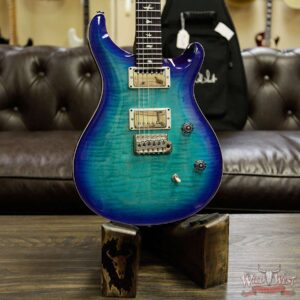 Paul Reed Smith PRS Wild West Guitars Special Run CE 24 Flame Top Painted Neck 57/08 Pickups Makena Blue 288743 - Image 7