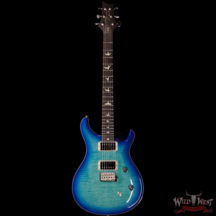 Paul Reed Smith PRS Wild West Guitars Special Run CE 24 Flame Top Painted Neck 57/08 Pickups Makena Blue 288743 - Image 3