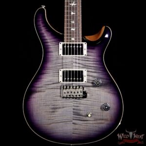 PRS Wild West Guitars Special Run CE 24 Flame Top Painted Neck 57/08 Pickups Gray Black Purple Burst 290170 - Image 3