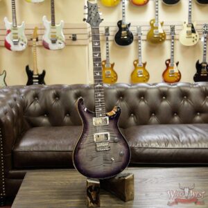PRS Wild West Guitars Special Run CE 24 Flame Top Painted Neck 57/08 Pickups Gray Black Purple Burst 290170 - Image 7