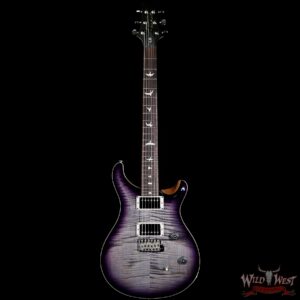 PRS Wild West Guitars Special Run CE 24 Flame Top Painted Neck 57/08 Pickups Gray Black Purple Burst 290170 - Image 4