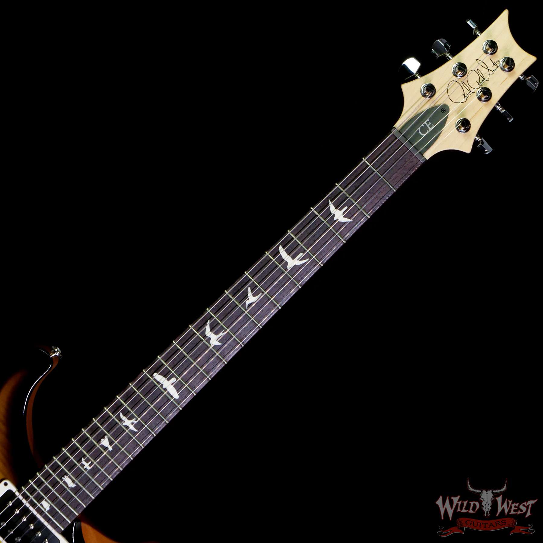 prs-ce24-303894-nf__wwg.jpg Paul Reed Smith PRS CE 24 Rosewood Fingerboard Vintage Smoke Wrap Burst with Natural back - Image 4