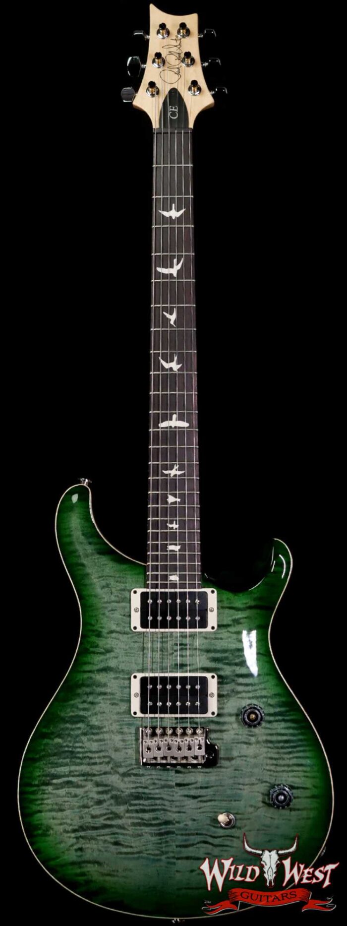 Paul Reed Smith PRS CE 24 Rosewood Fingerboard Trampas Green Burst - Image 1