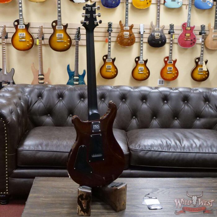 PRS Wild West Guitars Special Run Flame Top Black Neck CE 24 57/08 Pickups Violin Amber Burst 313835 - Image 8