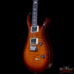 PRS Wild West Guitars Special Run Flame Top Black Neck CE 24 57/08 Pickups Violin Amber Burst - Image 2