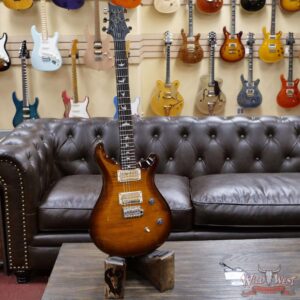 PRS Wild West Guitars Special Run Flame Top Black Neck CE 24 57/08 Pickups Violin Amber Burst 322360 - Image 5